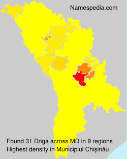 Surname Driga in Moldova Surname Driga in Moldova