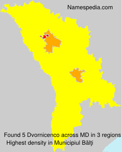 Surname Dvornicenco in Moldova