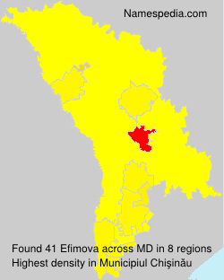 Surname Efimova in Moldova