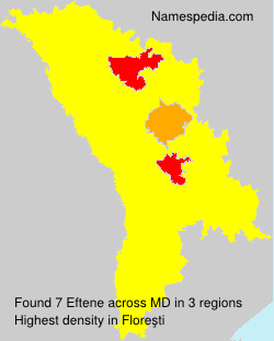 Surname Eftene in Moldova Surname Eftene in Moldova