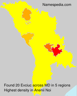 Surname Evciuc in Moldova Surname Evciuc in Moldova