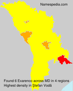Surname Exarenco in Moldova Surname Exarenco in Moldova
