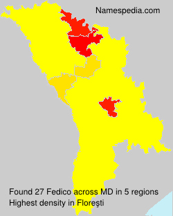 Surname Fedico in Moldova Surname Fedico in Moldova
