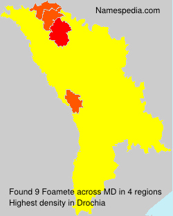 Surname Foamete in Moldova Surname Foamete in Moldova