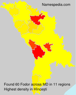 Surname Fodor in Moldova