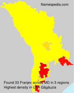 Surname Franjev in Moldova Surname Franjev in Moldova