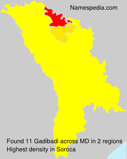 Surname Gadibadi in Moldova Surname Gadibadi in Moldova