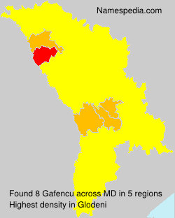 Surname Gafencu in Moldova Surname Gafencu in Moldova