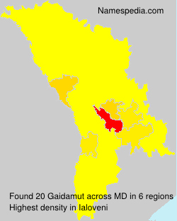 Surname Gaidamut in Moldova Surname Gaidamut in Moldova