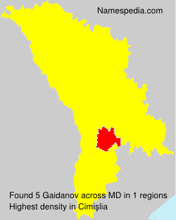 Surname Gaidanov in Moldova Surname Gaidanov in Moldova