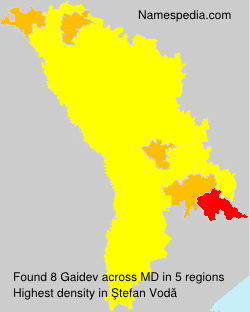 Surname Gaidev in Moldova Surname Gaidev in Moldova