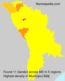 Surname Gandzii in Moldova Surname Gandzii in Moldova