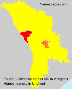 Surname Ghimciuc in Moldova Surname Ghimciuc in Moldova