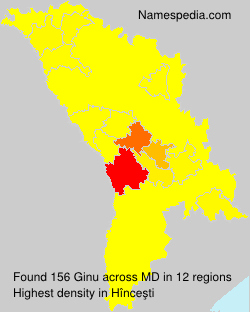 Surname Ginu in Moldova Surname Ginu in Moldova