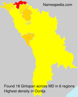Surname Girtopan in Moldova Surname Girtopan in Moldova
