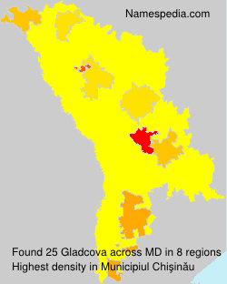 Surname Gladcova in Moldova Surname Gladcova in Moldova