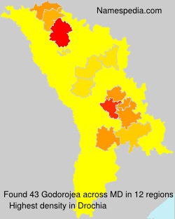 Surname Godorojea in Moldova Surname Godorojea in Moldova
