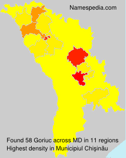 Surname Goriuc in Moldova Surname Goriuc in Moldova