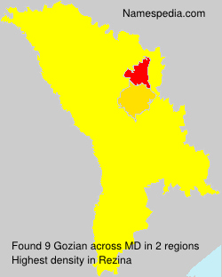 Surname Gozian in Moldova Surname Gozian in Moldova