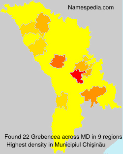 Surname Grebencea in Moldova Surname Grebencea in Moldova