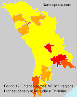 Surname Gritenco in Moldova