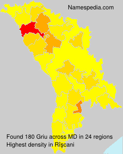 Surname Griu in Moldova Surname Griu in Moldova