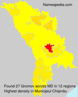 Surname Gromov in Moldova Surname Gromov in Moldova