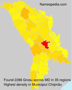 Surname Grosu in Moldova Surname Grosu in Moldova