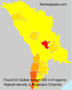 Surname Guban in Moldova Surname Guban in Moldova