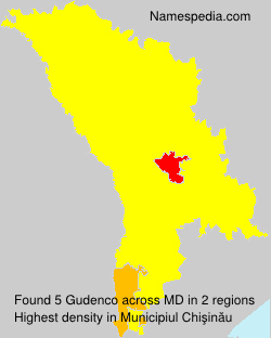 Surname Gudenco in Moldova Surname Gudenco in Moldova