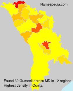 Surname Gumenii in Moldova Surname Gumenii in Moldova