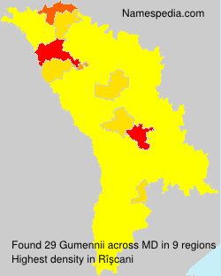Surname Gumennii in Moldova Surname Gumennii in Moldova