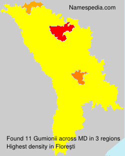 Surname Gumionii in Moldova Surname Gumionii in Moldova