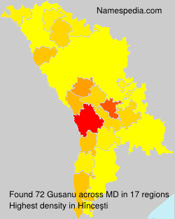 Surname Gusanu in Moldova Surname Gusanu in Moldova