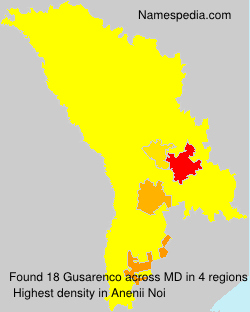Surname Gusarenco in Moldova Surname Gusarenco in Moldova