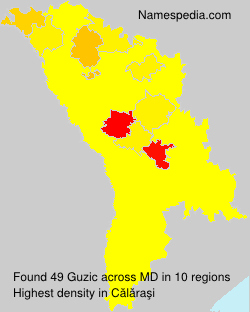 Surname Guzic in Moldova Surname Guzic in Moldova