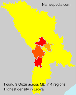 Surname Guzu in Moldova Surname Guzu in Moldova