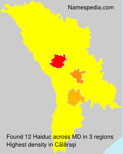 Surname Haiduc in Moldova Surname Haiduc in Moldova