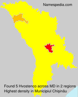 Surname Hvostenco in Moldova