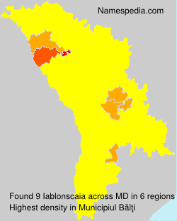 Surname Iablonscaia in Moldova Surname Iablonscaia in Moldova