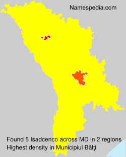Surname Isadcenco in Moldova Surname Isadcenco in Moldova
