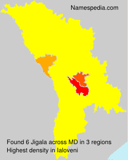 Surname Jigala in Moldova Surname Jigala in Moldova