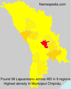 Surname Lapusneanu in Moldova Surname Lapusneanu in Moldova