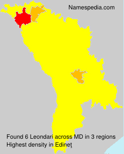 Surname Leondari in Moldova Surname Leondari in Moldova