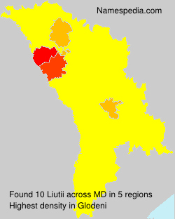 Surname Liutii in Moldova Surname Liutii in Moldova