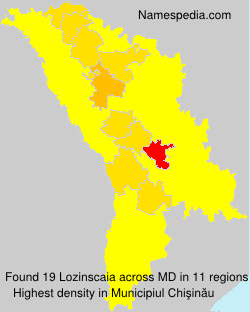Surname Lozinscaia in Moldova Surname Lozinscaia in Moldova