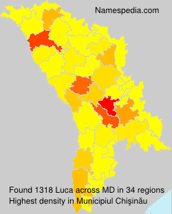 Surname Luca in Moldova Surname Luca in Moldova