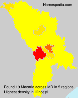 Surname Macarie in Moldova Surname Macarie in Moldova