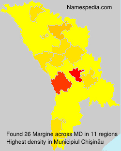 Surname Margine in Moldova Surname Margine in Moldova