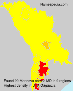 Surname Marinova in Moldova Surname Marinova in Moldova